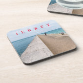 Jersey St.Catherine's Breakwater View Untersetzer (Linke Seite)