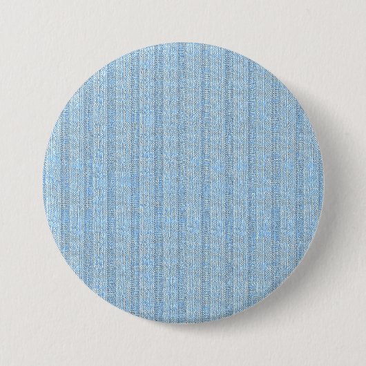 Jersey-Streifenmuster in Babyblau Button (Vorderseite)