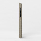 Jersey-Streifenmuster in sanftem Beige Case-Mate iPhone Hülle (Hinten/Links)