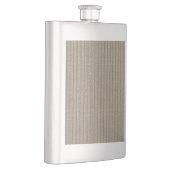 Jersey-Streifenmuster in sanftem Beige Flachmann (Rechts)