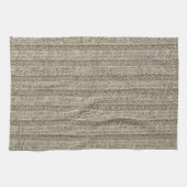 Jersey-Streifenmuster in sanftem Beige Geschirrtuch (Horizontal)