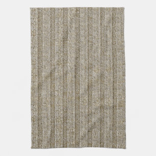 Jersey-Streifenmuster in sanftem Beige Geschirrtuch