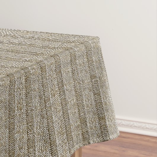 Jersey Stripe Knit Pattern in Soft Beige Tischdecke (Beispiel)