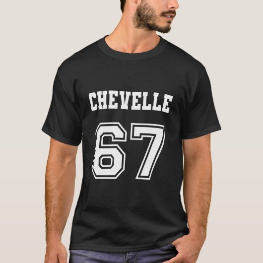 Jersey Style Chevelle 67 1967 Old School Muscle Ca T-Shirt (Vorderseite)