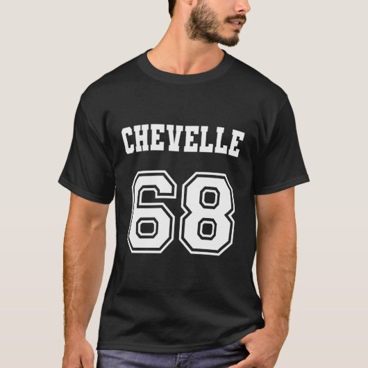 Jersey Style Chevelle 68 1968 Old School Muscle Ca T-Shirt (Vorderseite)