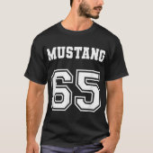 Jersey Style Classic Mustang 65 1965 Pferdeflugpla T-Shirt (Vorderseite)