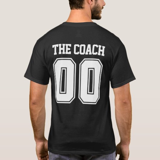 Jersey Style für den personalisierten Coach T-Shirt (Rückseite)