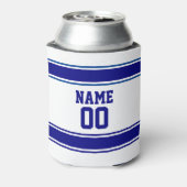 Jersey Style Individuelle Name and Number Navy Blu Dosenkühler (Kanne Rückseite)