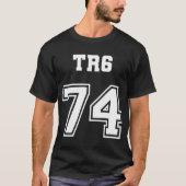 Jersey Style Triumph Tr6 74 1974 Britisch Englisch T-Shirt (Vorderseite)