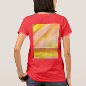 Jersey T - Shirt Sun Lake Art Yellow + TEXT (Rückseite)