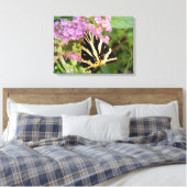 Jersey Tiger Butterfly Canvas Print Leinwanddruck (Insitu (Schlafzimmer))