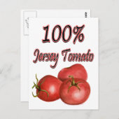 Jersey Tomaten 100% Postkarte (Vorne/Hinten)