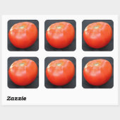 Jersey Tomato 4 Quadratischer Aufkleber (Blatt)