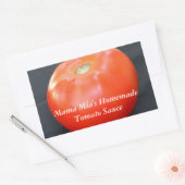 Jersey Tomato Anpassbarer Text Rechteckiger Aufkleber (Umschlag)