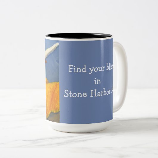 Jersey-Ufer-Leibwächtermalerei auf einer Tasse (VorderseiteRechts)