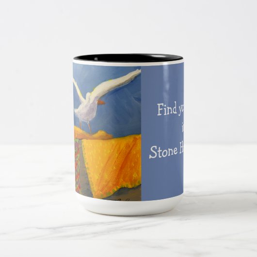 Jersey-Ufer-Leibwächtermalerei auf einer Tasse (Mittel)