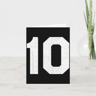 Jersey uniform number #10 10th birthday  karte