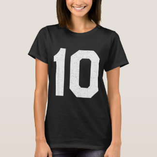 Jersey uniform number #10 10th birthday  T-Shirt