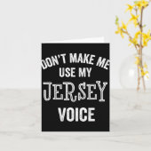 Jersey Voice Accent New Jersey Funny Gift Jerseyan Karte (Gelbe Blume)