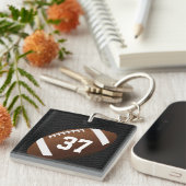 Jerseyzahl oder -MONOGRAMM Schlüsselanhänger (Vorderseite rechts)