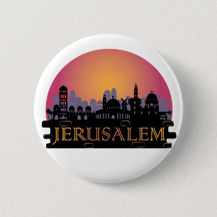 Jerusalem Alte Stadt Skyline - Israel Reisen Button
