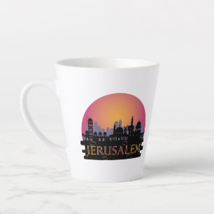 Jerusalem Alte Stadt Skyline - Israel Reisen Milchtasse