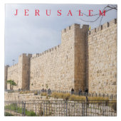 Jerusalem Alte Stadtmauern Keramik Fliesen (Vorderseite)