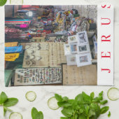 Jerusalem Altstadt Aussicht Teetuch Geschirrtuch (Gefaltet)