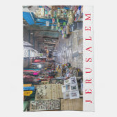 Jerusalem Altstadt Aussicht Teetuch Geschirrtuch (Vertikal)