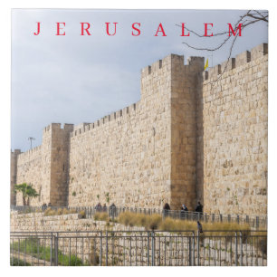 Jerusalem Altstadtmauern Keramik Fliese