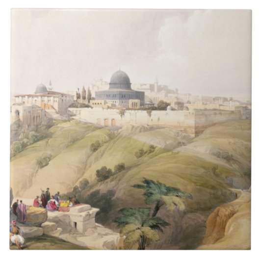 Jerusalem am 9. April 1839 überziehen 16 von Fliese (Vorderseite)