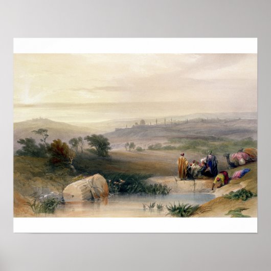 Jerusalem, April 1839, Platte 22 aus Band I von ' Poster (Vorne)