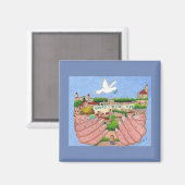 Jerusalem Art Magnet (Vorderseite/Rückseite)