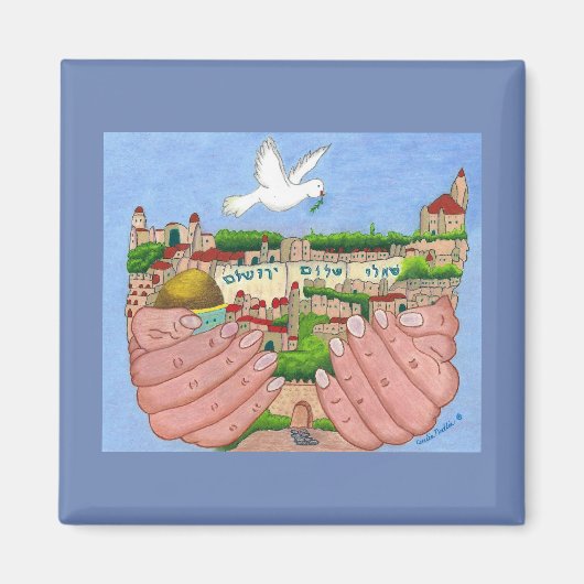 Jerusalem Art Magnet (Vorne)
