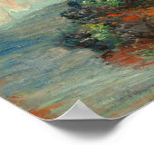 Jerusalem Artichoke Blume, Claude Monet Fine Art Poster (Ecke)