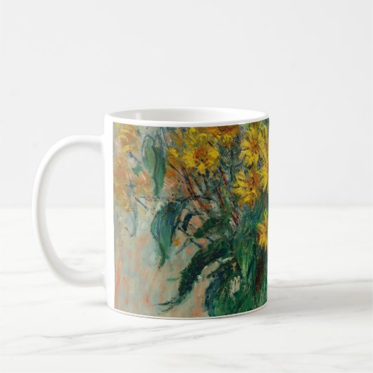 Jerusalem Artichoke Blume - Claude Monet Kaffeetasse (Links)