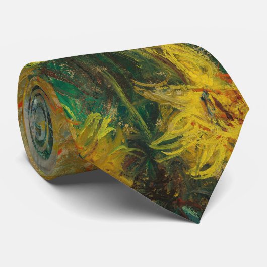 Jerusalem Artichoke Blume - Claude Monet Krawatte (Gerollt)