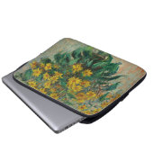 Jerusalem Artichoke Blume - Claude Monet Laptopschutzhülle (Vorne Knopf)