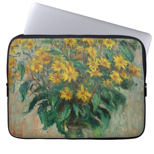 Jerusalem Artichoke Blume - Claude Monet Laptopschutzhülle (Vorderseite)