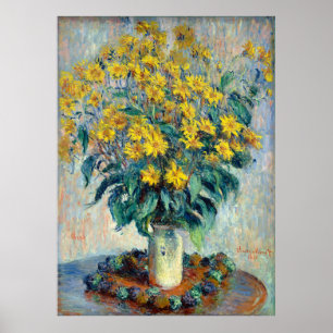 Jerusalem Artichoke Blume, Claude Monet Poster