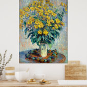 Jerusalem Artichoke Blume, Claude Monet Poster (Küche)