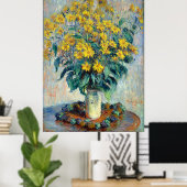 Jerusalem Artichoke Blume, Claude Monet Poster (Heimbüro)