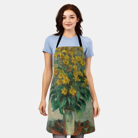 Jerusalem Artichoke Blume - Claude Monet Schürze (Getragen)