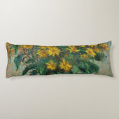 Jerusalem Artichoke Blume - Claude Monet Seitenschläferkissen (Rückseite)