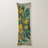 Jerusalem Artichoke Blume - Claude Monet Seitenschläferkissen (Rückseite (Vertikal))