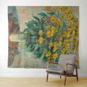 Jerusalem Artichoke Blume - Claude Monet Wandteppich (Beispiel (Horizontal))