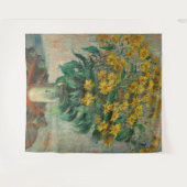 Jerusalem Artichoke Blume - Claude Monet Wandteppich (Vorderseite (Horizontal))