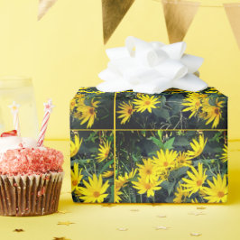 Jerusalem Artichoke Blume Geschenkpapier