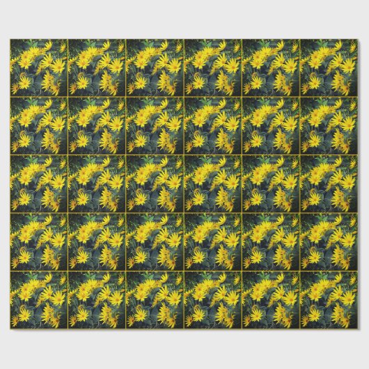 Jerusalem Artichoke Blume Geschenkpapier (Flach)