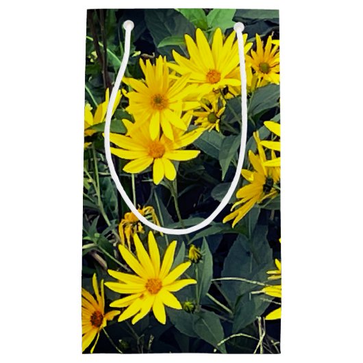 Jerusalem Artichoke Blume Kleine Geschenktüte (Vorderseite)